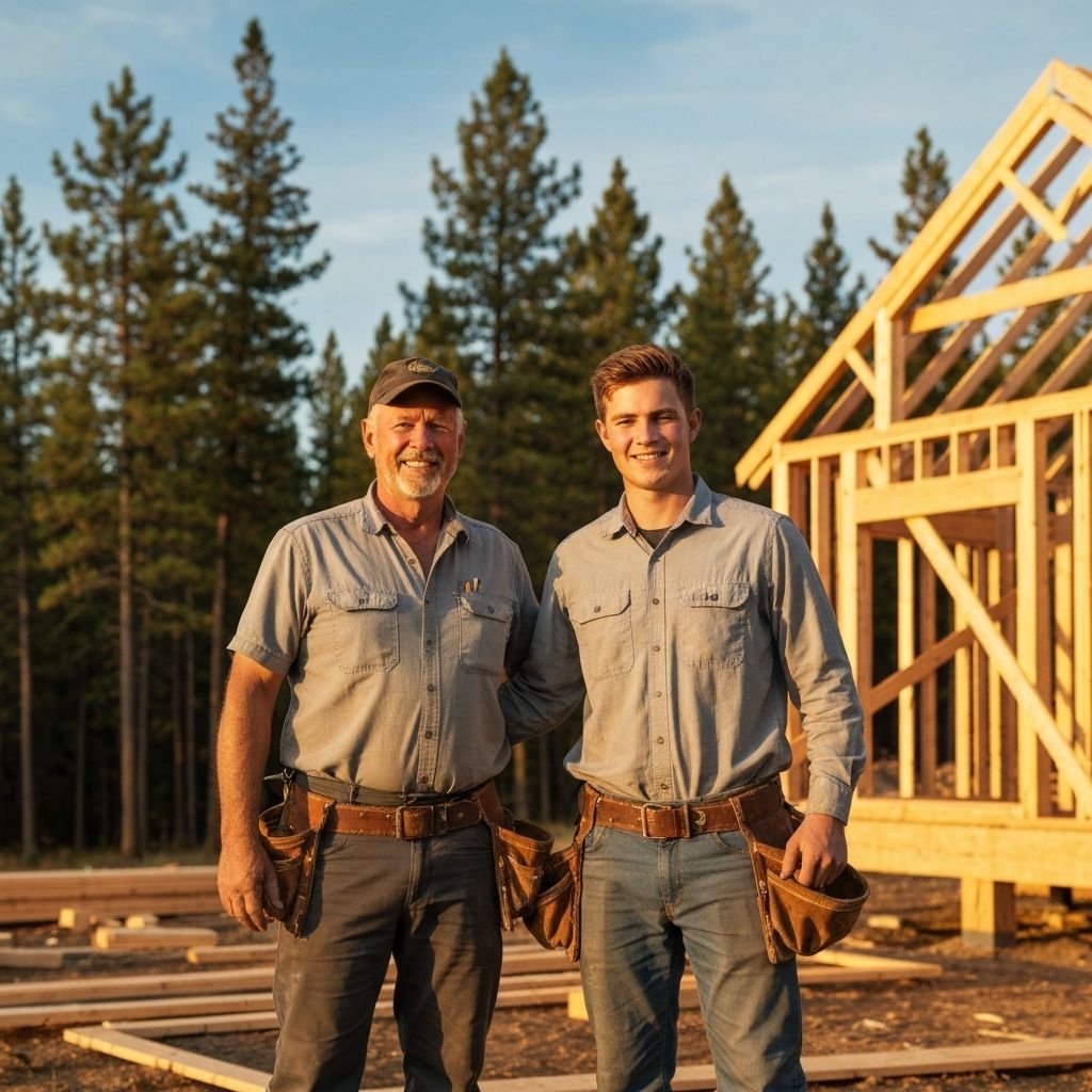 The Ziegwied family team on a Northern Idaho job site
